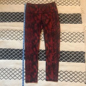 Snake print leggings LIGHTLY WORN